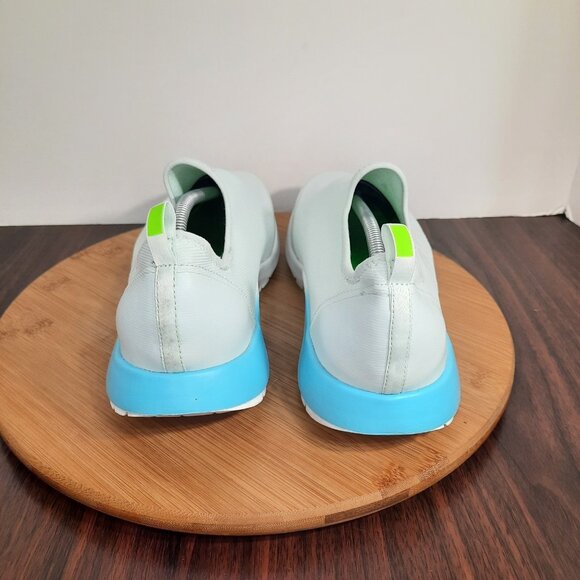 OOfos OOmg Sport Womens 11 Shoes Aqua Fade Mint Recovery Gym Workout Sneakers - Picture 4 of 10
